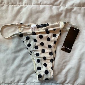 NASTYGAL POLKA DOT BIKINI BOTTOMS